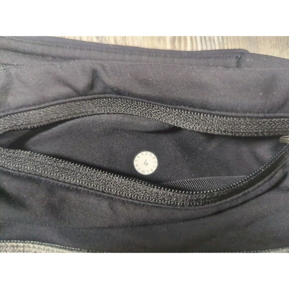 Lululemon Run Times Shorts 4" Womens Size 4 Gray Black Lined Running Athleisure - Picture 10 of 15